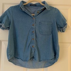 Brandy Melville denim button up shirt